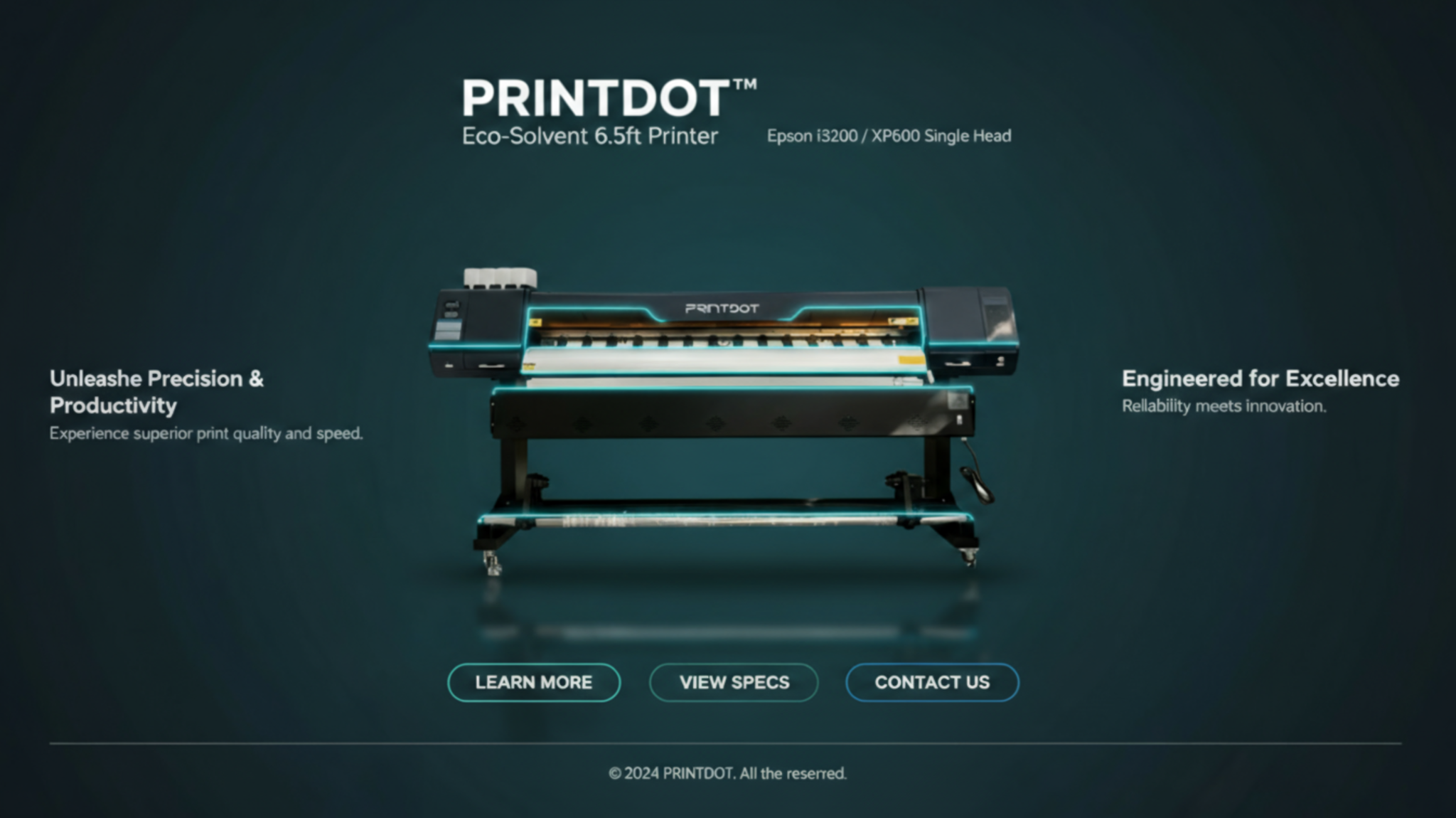 Eco solvent printer