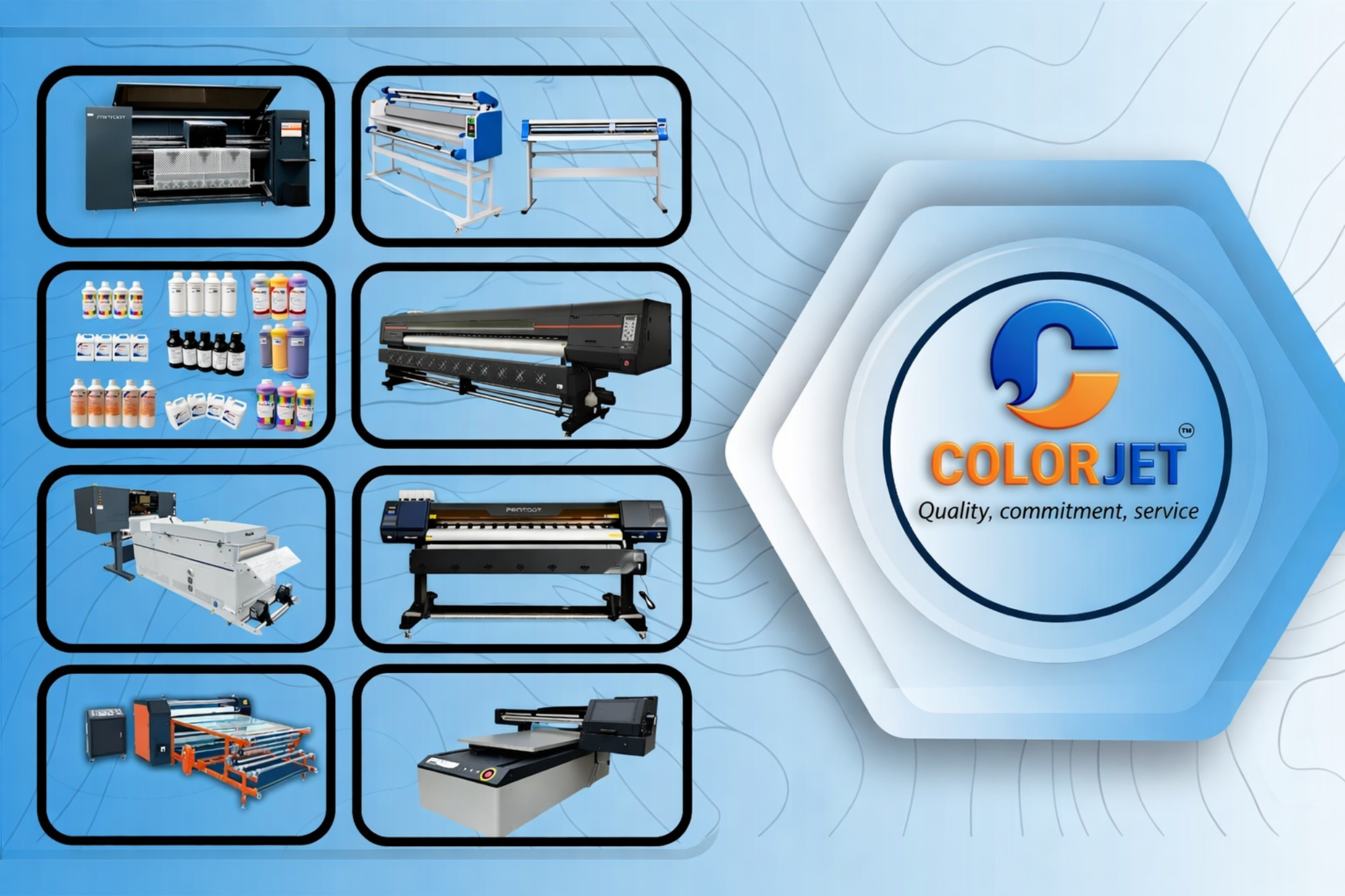 COLORJET services and product collage