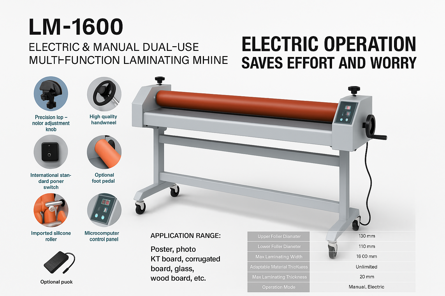 LM-1600 Multifunction Laminating Machine