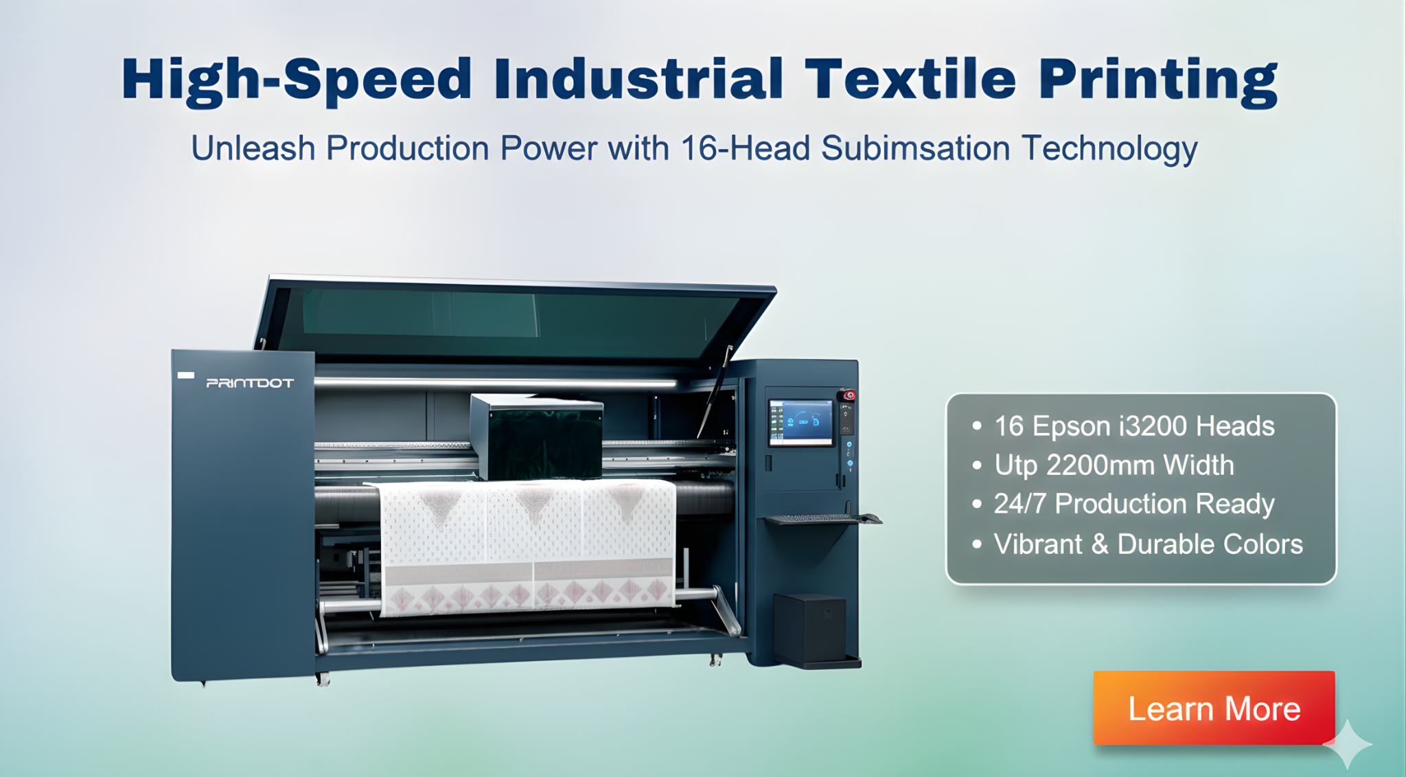 Industrial sublimation printer