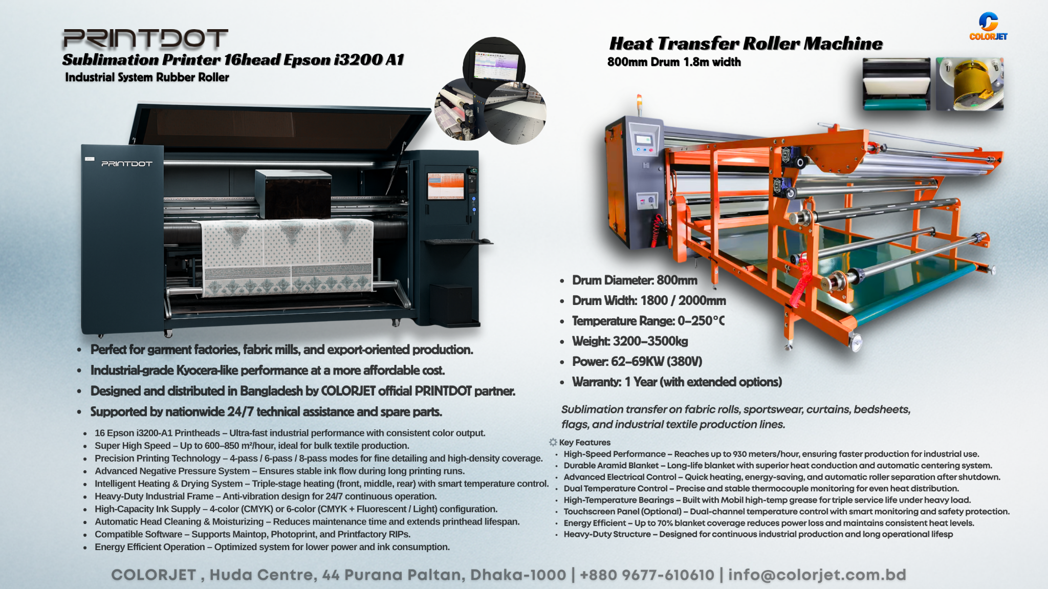 16-Head Sublimation Printer Epson i3200 A1 gallery image